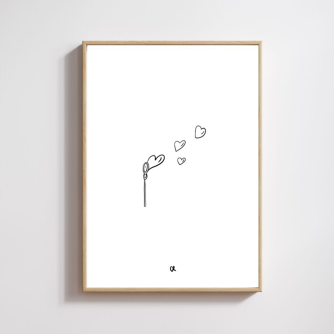 Illustrazione A5 "Amore nell'aria"