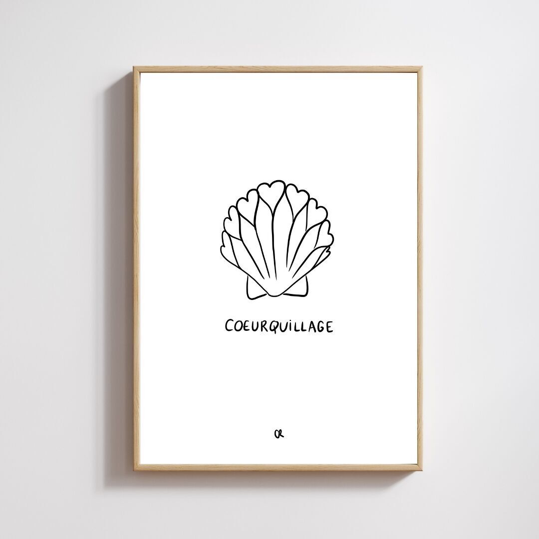 Illustrazione A5 "Coeurquillage"