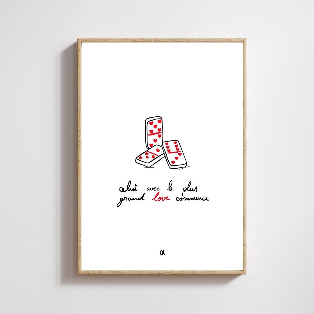 Illustrazione A5 "Love Domino"