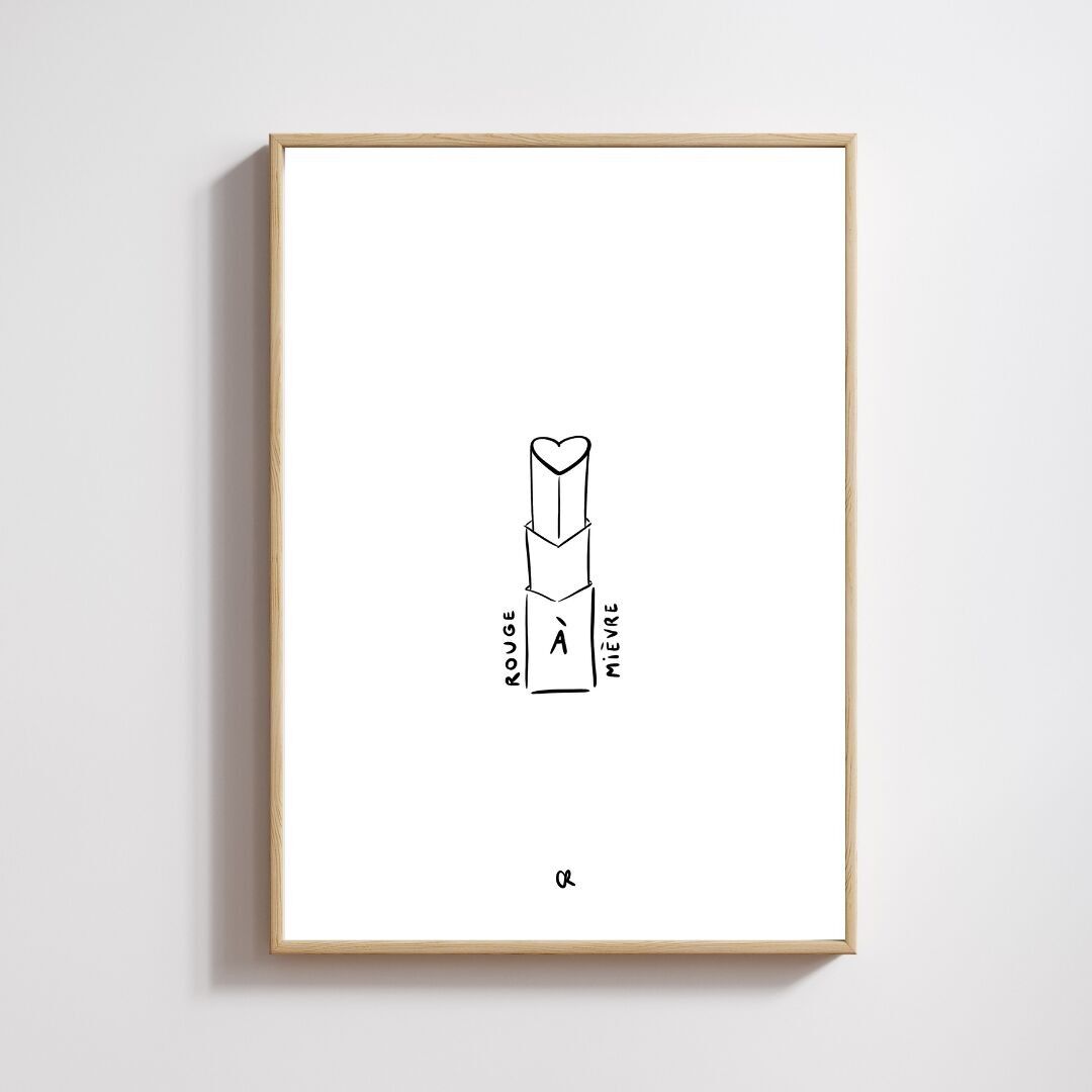 Illustrazione A5 "Rosso carino"