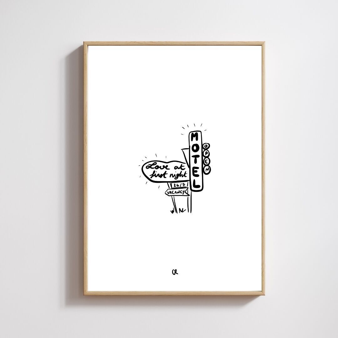 Illustrazione A5 "Amore alla prima notte"