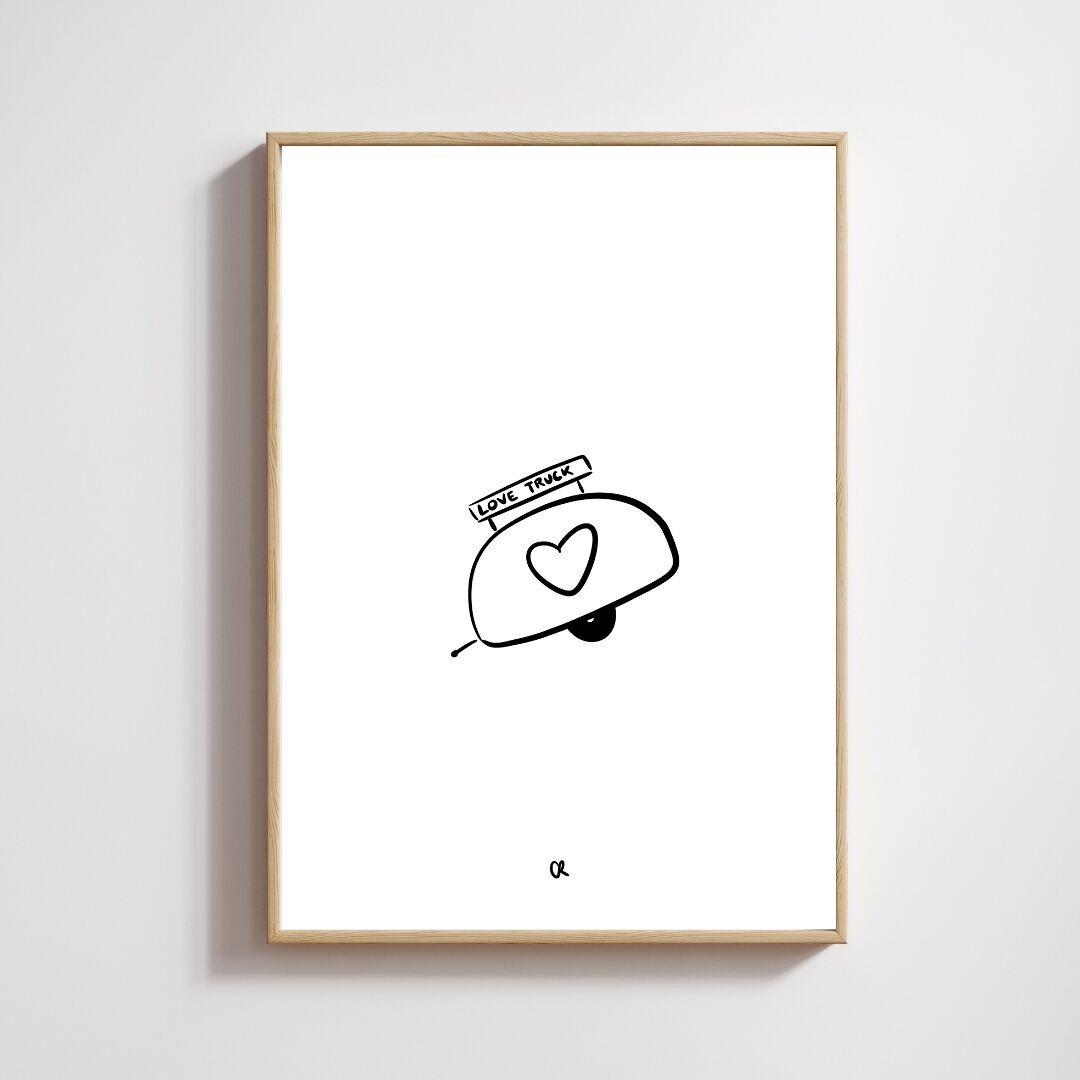 Illustrazione A5 "Camion dell'amore"