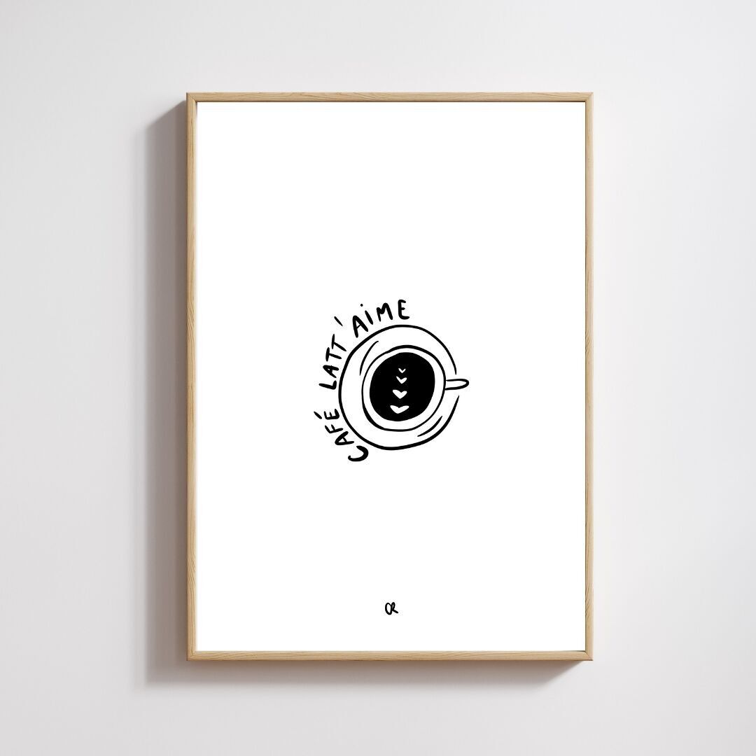 Illustrazione A5 "Café Latt'aime"