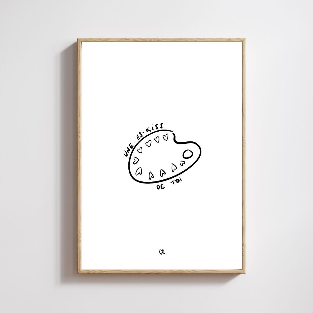 Illustrazione A5 "Un bacio da te"