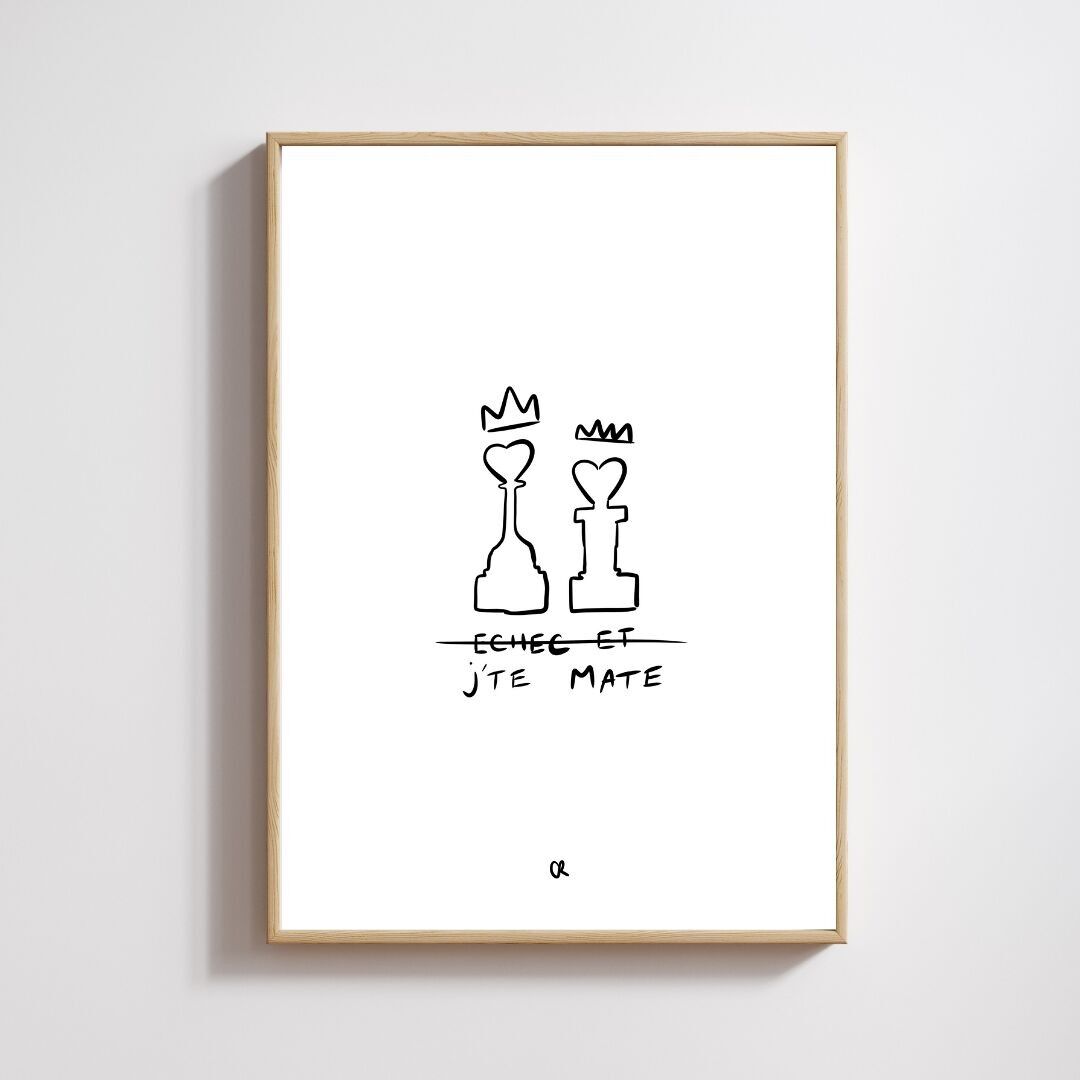 Illustrazione A5 "Scacco e ti do scacco matto"