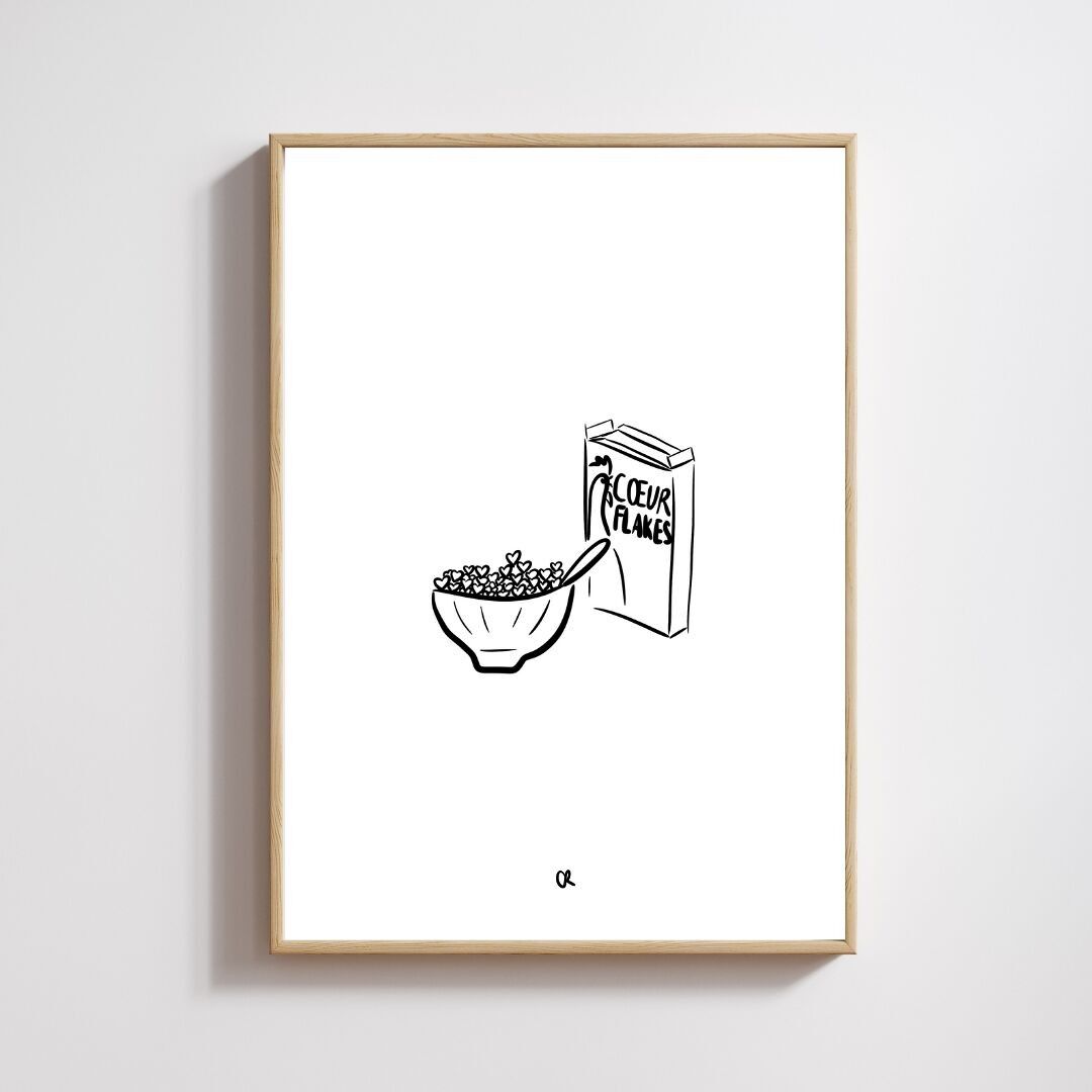 Illustrazione A5 "Fiocchi di cuore"