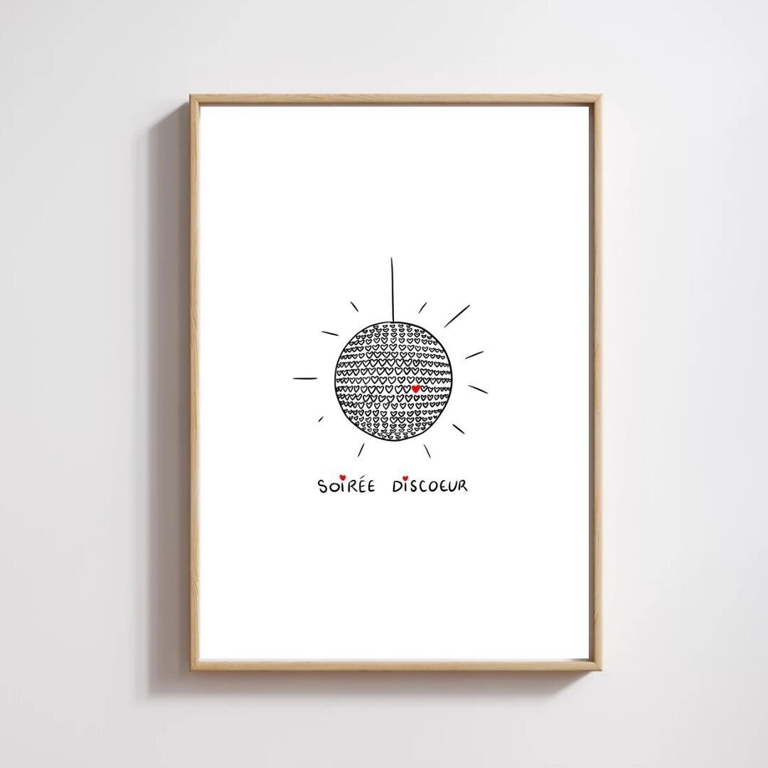 Illustrazione A5 "Festa in discoteca"