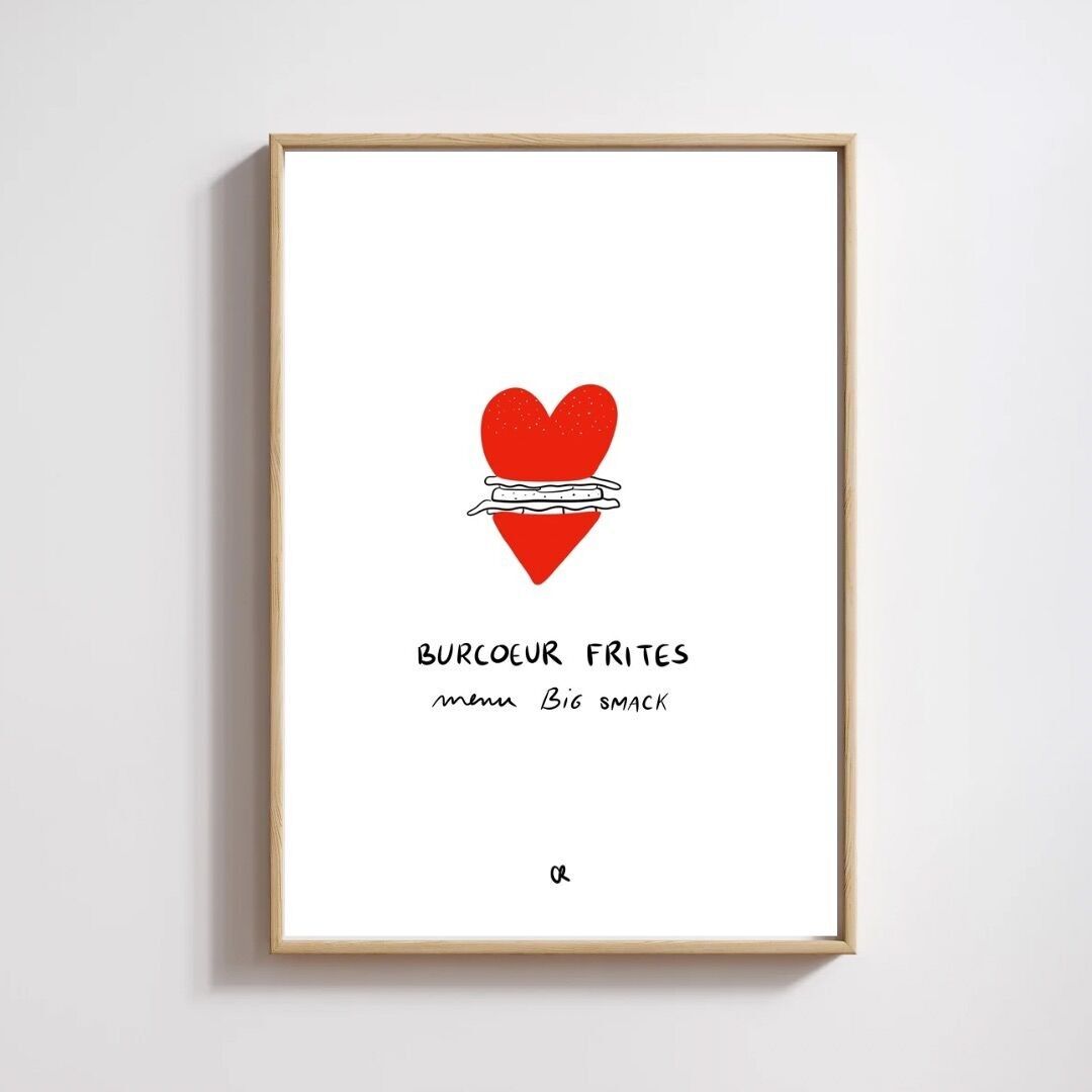 Illustrazione A5 "Patatine fritte Burcoeur"