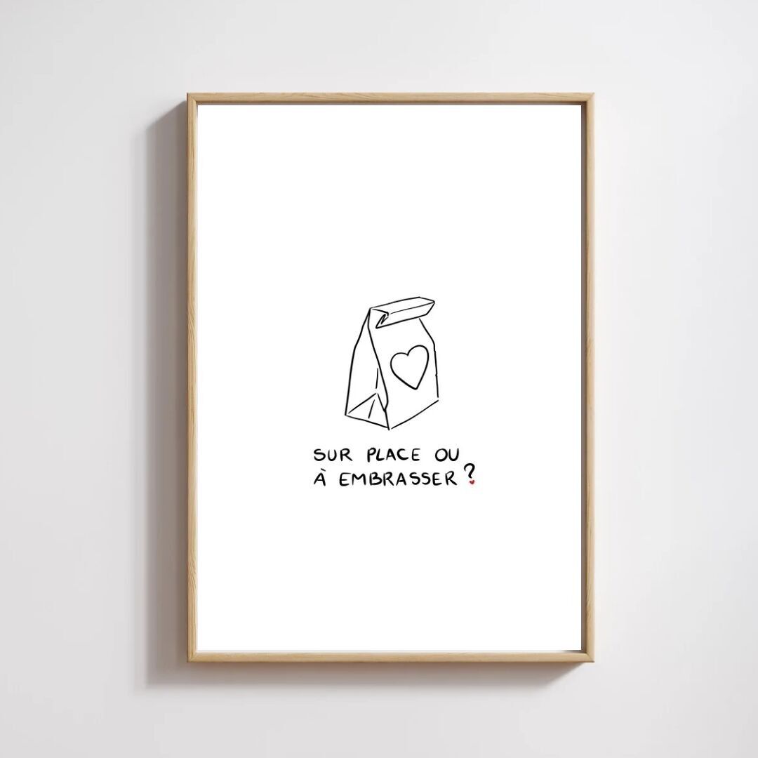 Illustrazione A5 "Sul posto o per baciare?»