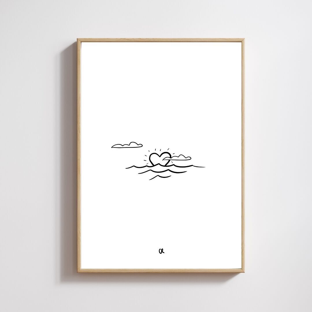 Illustrazione A5 "Amore dorato"
