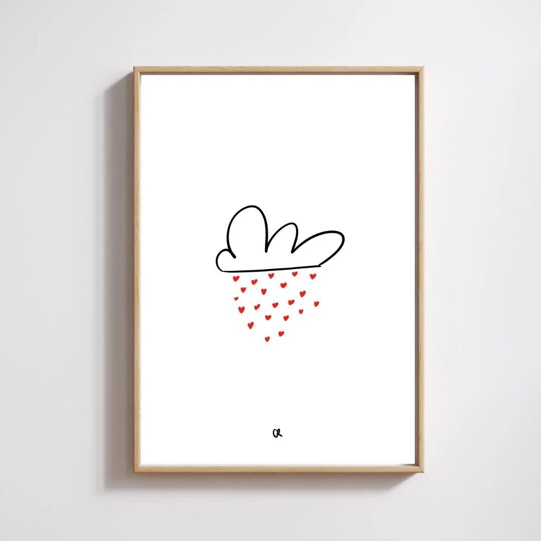 Illustrazione A5 “pioggia d’amore”