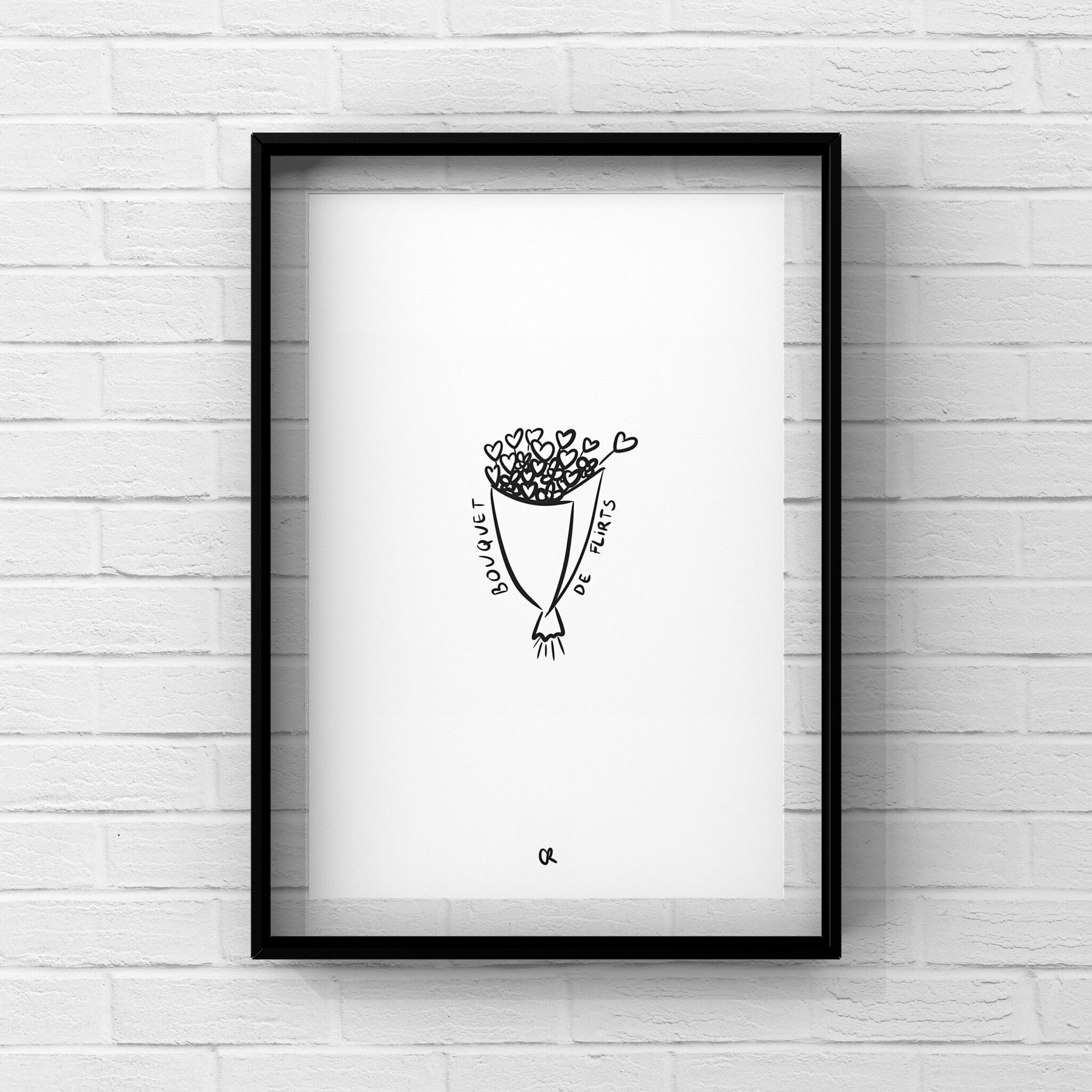 Illustrazione A5 "Bouquet di flirt"