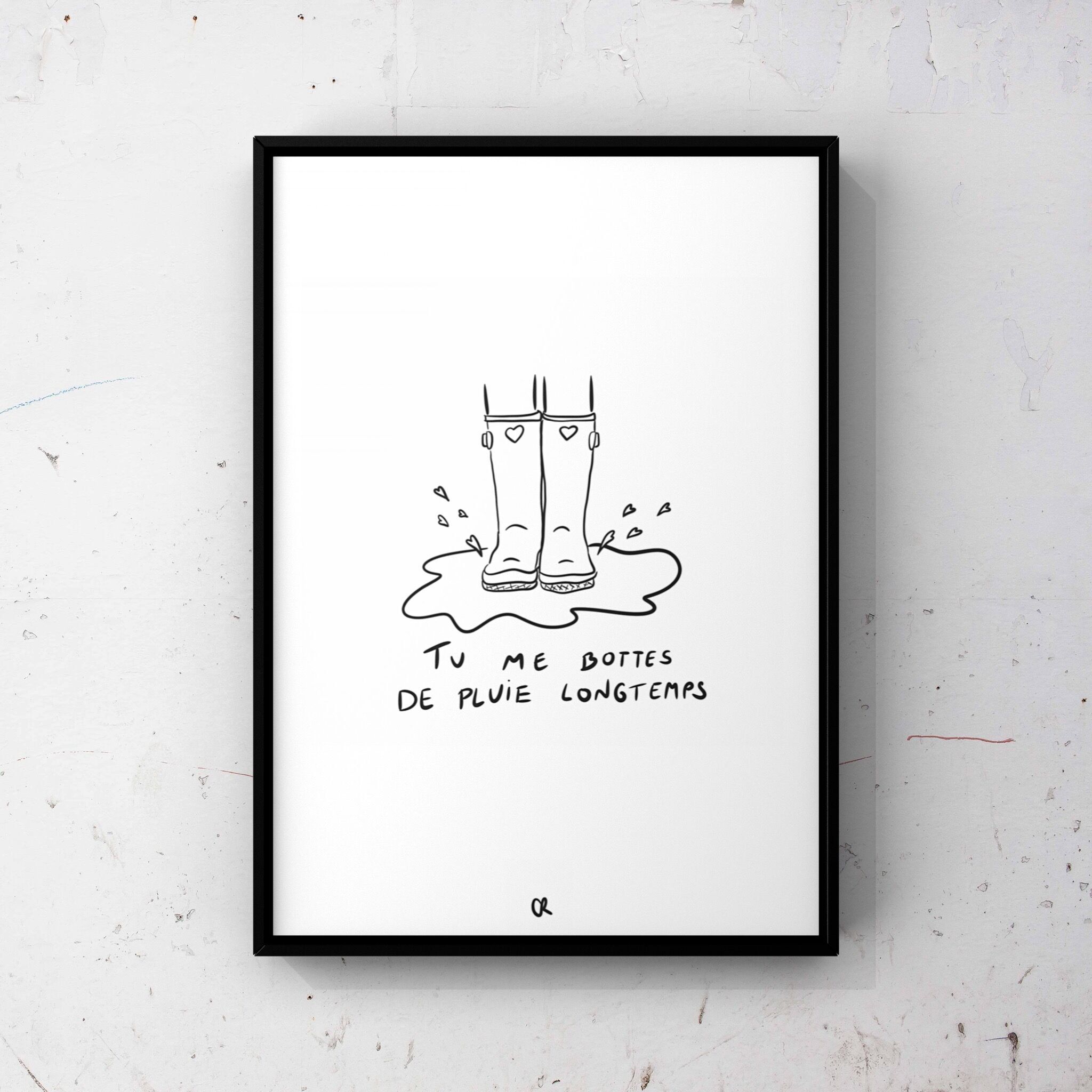 Illustrazione A5 "Mi fai piovere gli stivali"