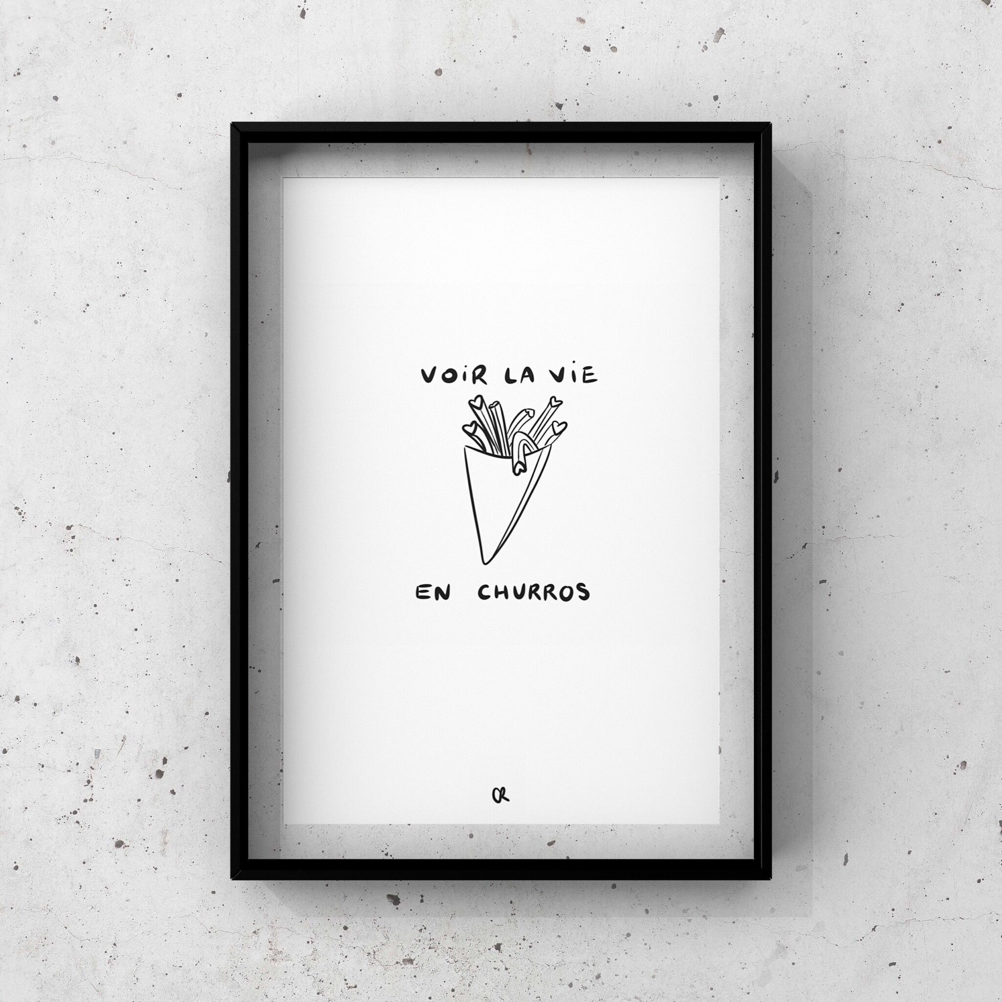 Illustrazione A5 “vedi la vita nei churros”