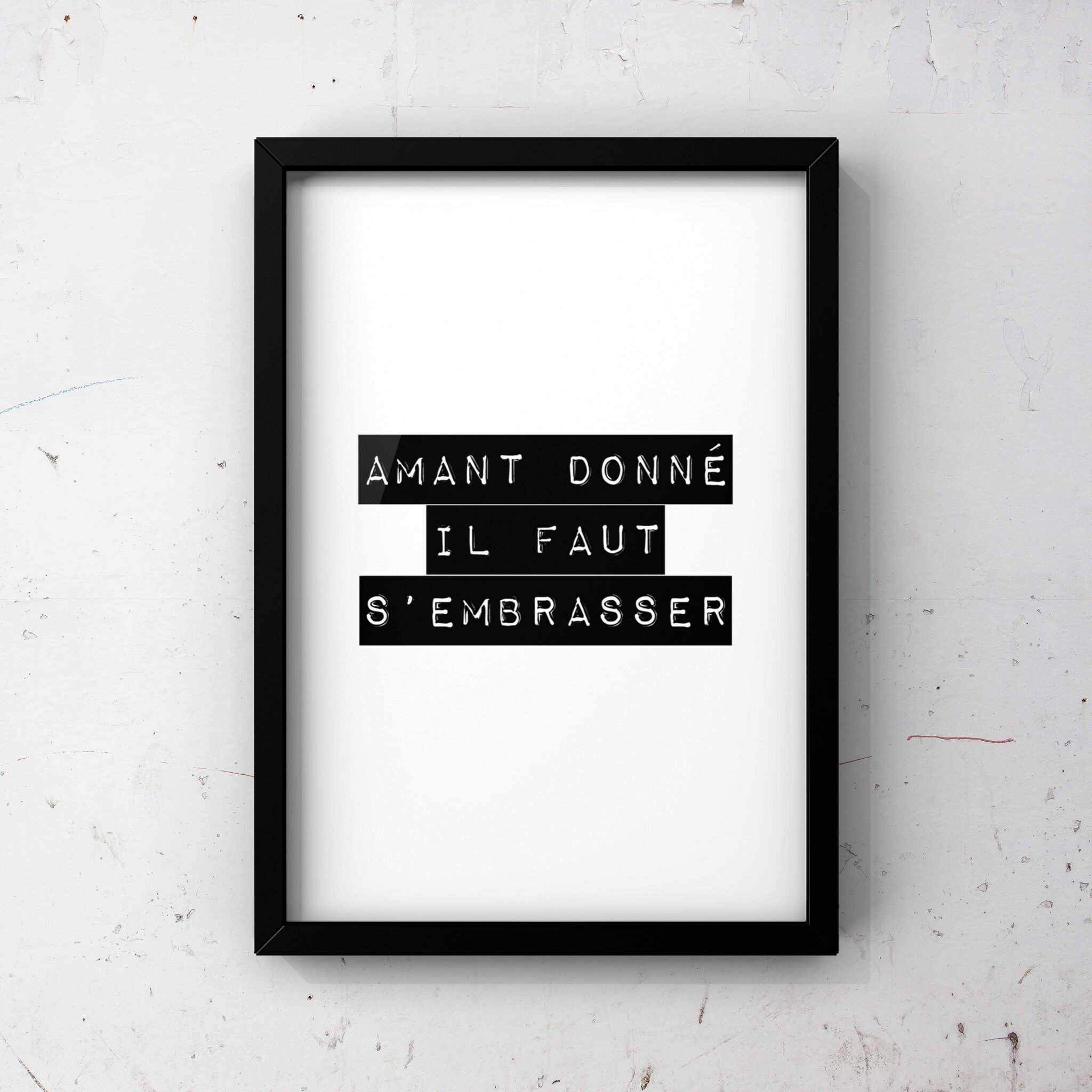 Manifesto della poesia - Se ci fosse un amante, dovremmo baciarci - 21x29.7