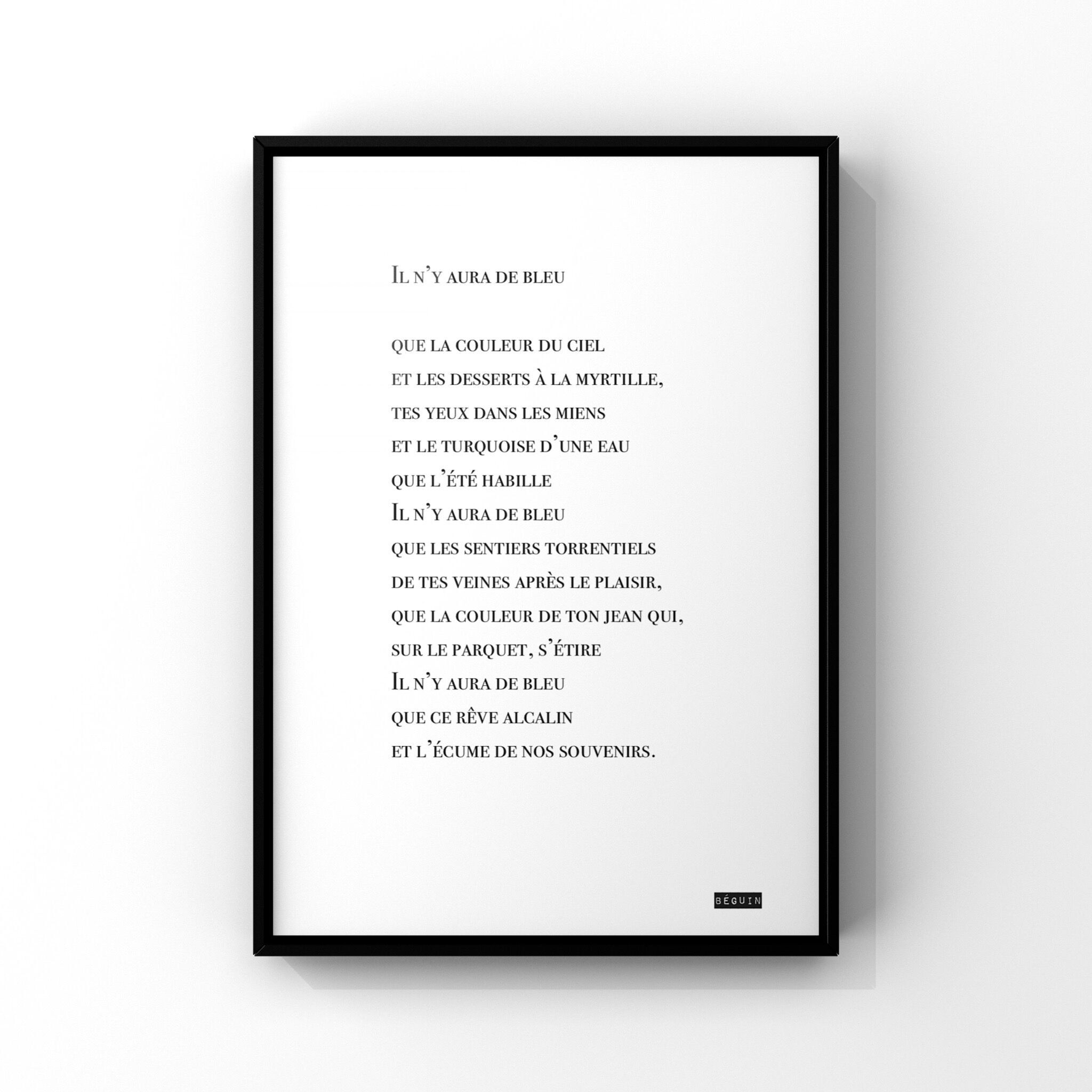 Manifesto della poesia - Non ci sarà più il blu...-21x29.7
