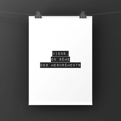 Poem poster - Come, let's sow some seeds - 21x29.7
