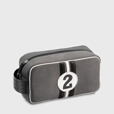 Bobby original gray fabric travel toiletry bag for men