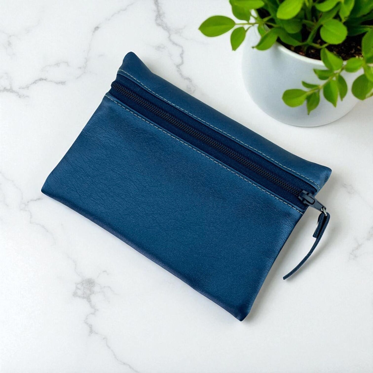 Pochette S, "Simili" marine
