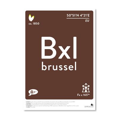 Bruselas - A4 blanco y negro