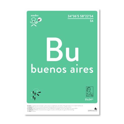 Buenos Aires - bianco e nero A3