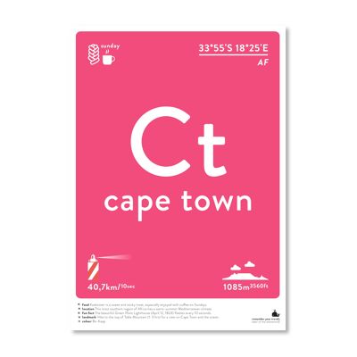 Cape Town - colour A3