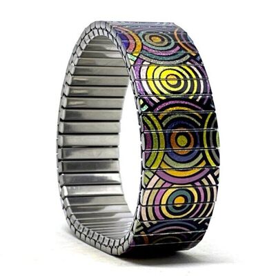 Bracciale di design in acciaio inossidabile da 18 mm fatto a mano a Londra - elegante Ambience Metallic