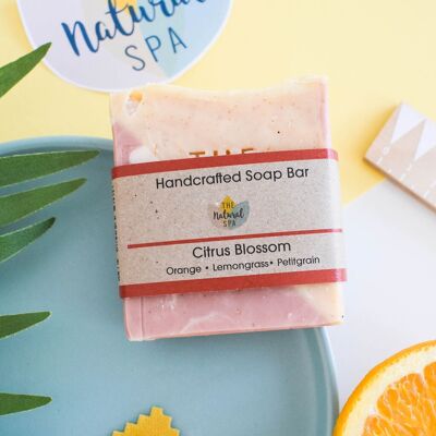 Savon à froid aux fleurs d'agrumes - Citronnelle, orange et palmarosa - 3 styles différents