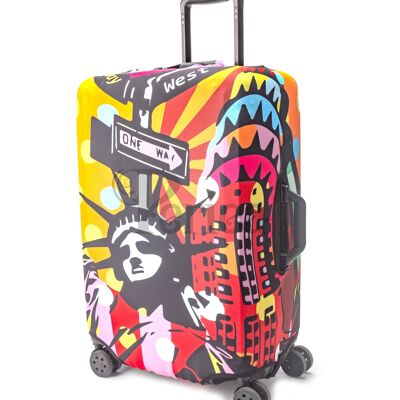 Housse de valise Periea – Statue de la Liberté Pop Art – 3 tailles