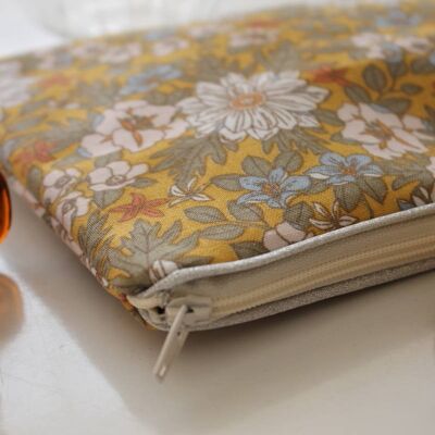 Pochette zippée Alna beige
