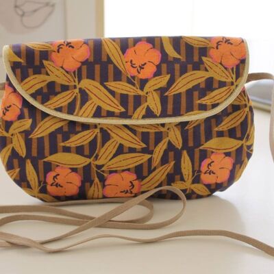 Striped flower poketto bag