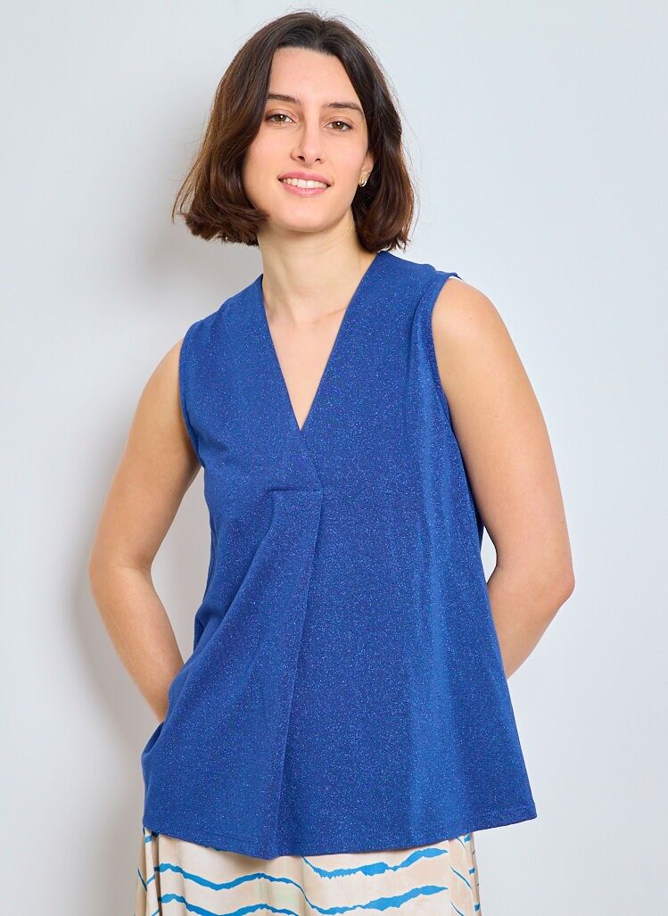 Damen-Top mit V-Ausschnitt