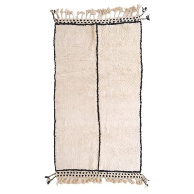 Pure Wool Moroccan Berber Carpet – Custom Handmade Runner 80 x 240 cm