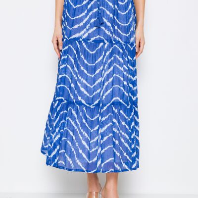 Long ruffled skirt