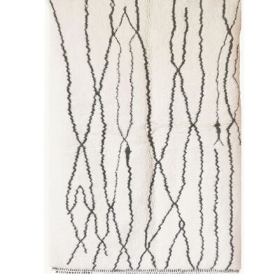 Pure Wool Moroccan Berber Carpet – Custom Handmade Rug 80 x 240 cm