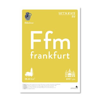 Frankfurt - colour A3