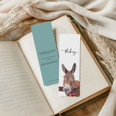 Marque-page Rodney l'âne miniature | Accessoires de livres | Association caritative
