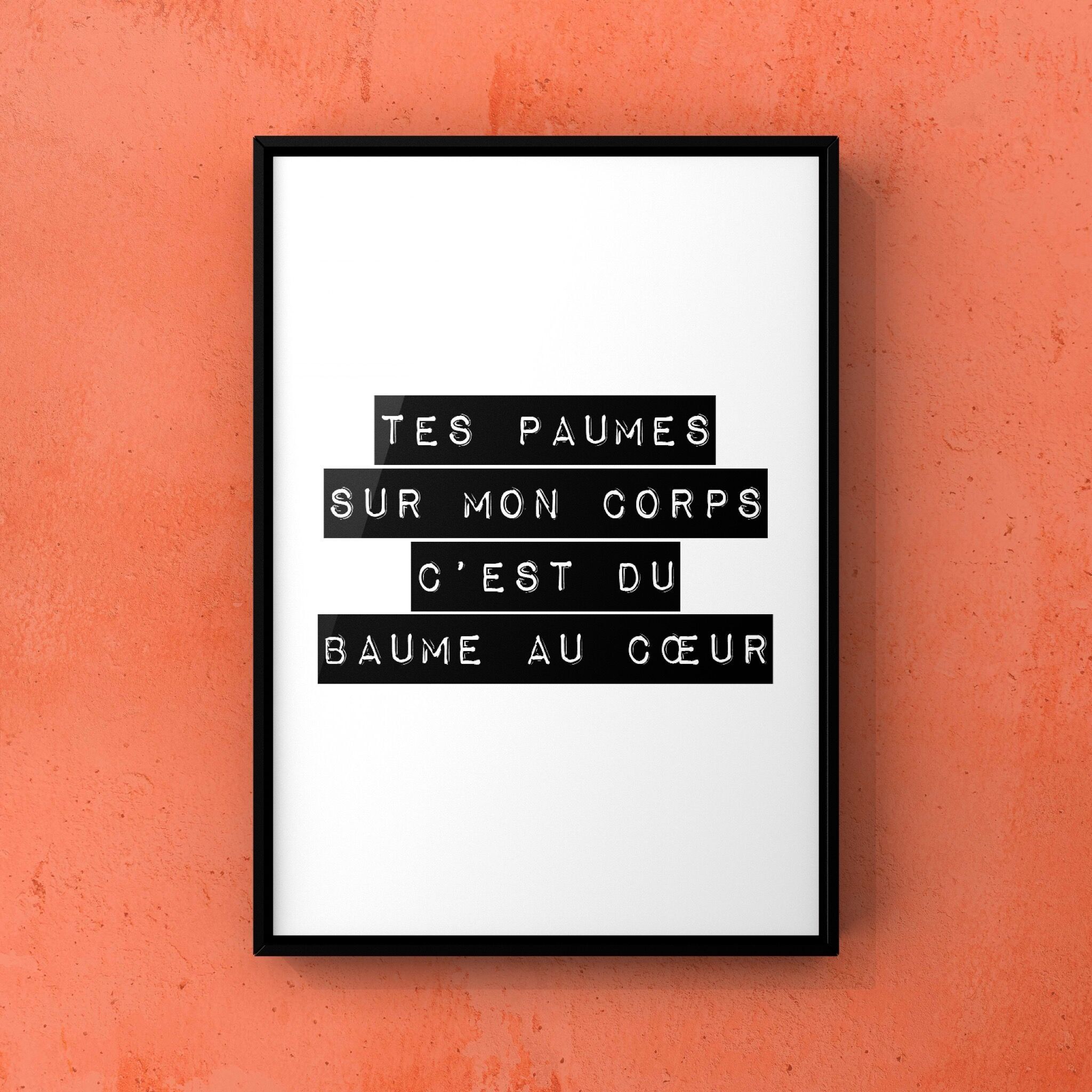 Poster della poesia - I tuoi palmi sul mio corpo sono un balsamo per il cuore - 21x29.7