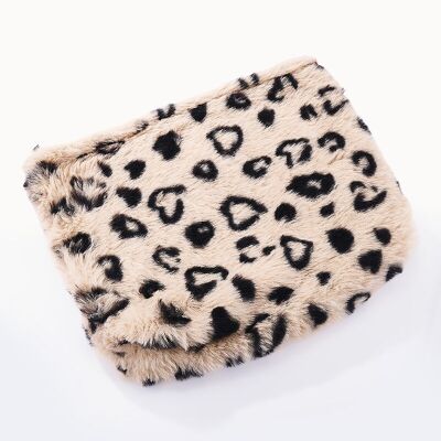 Bolso de mano de piel sintética con estampado de leopardo CY227JH