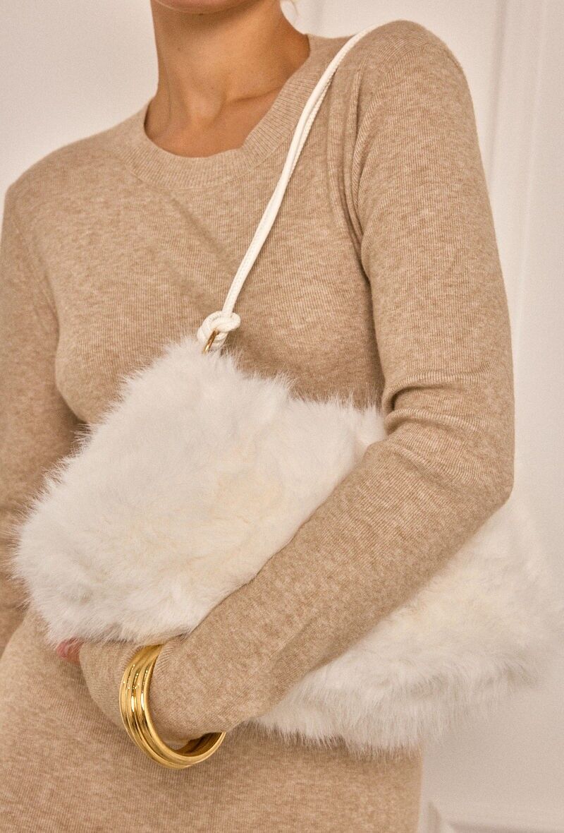 Borsa in pelliccia sintetica CY301JHUI