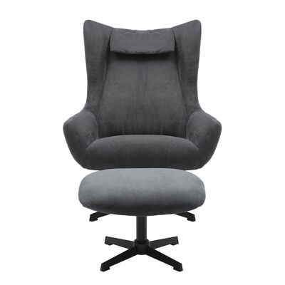 Armchair and armchair with gray coordinates
