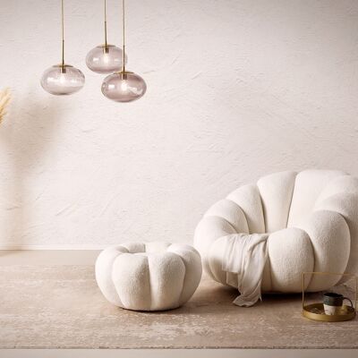 Fauteuil et ensemble de chaises en ours en peluche