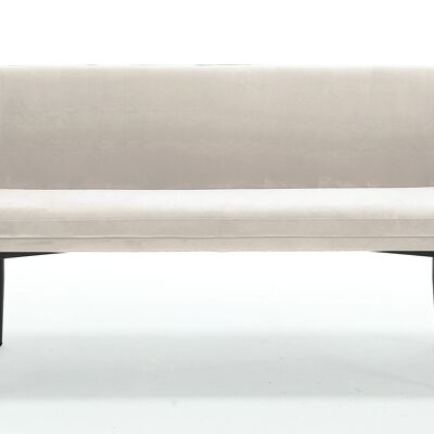 Banc 160 cm fluweel crème