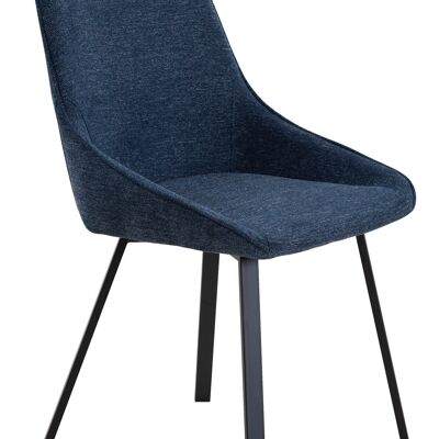 Set of 2 wooden chairs, dark blue