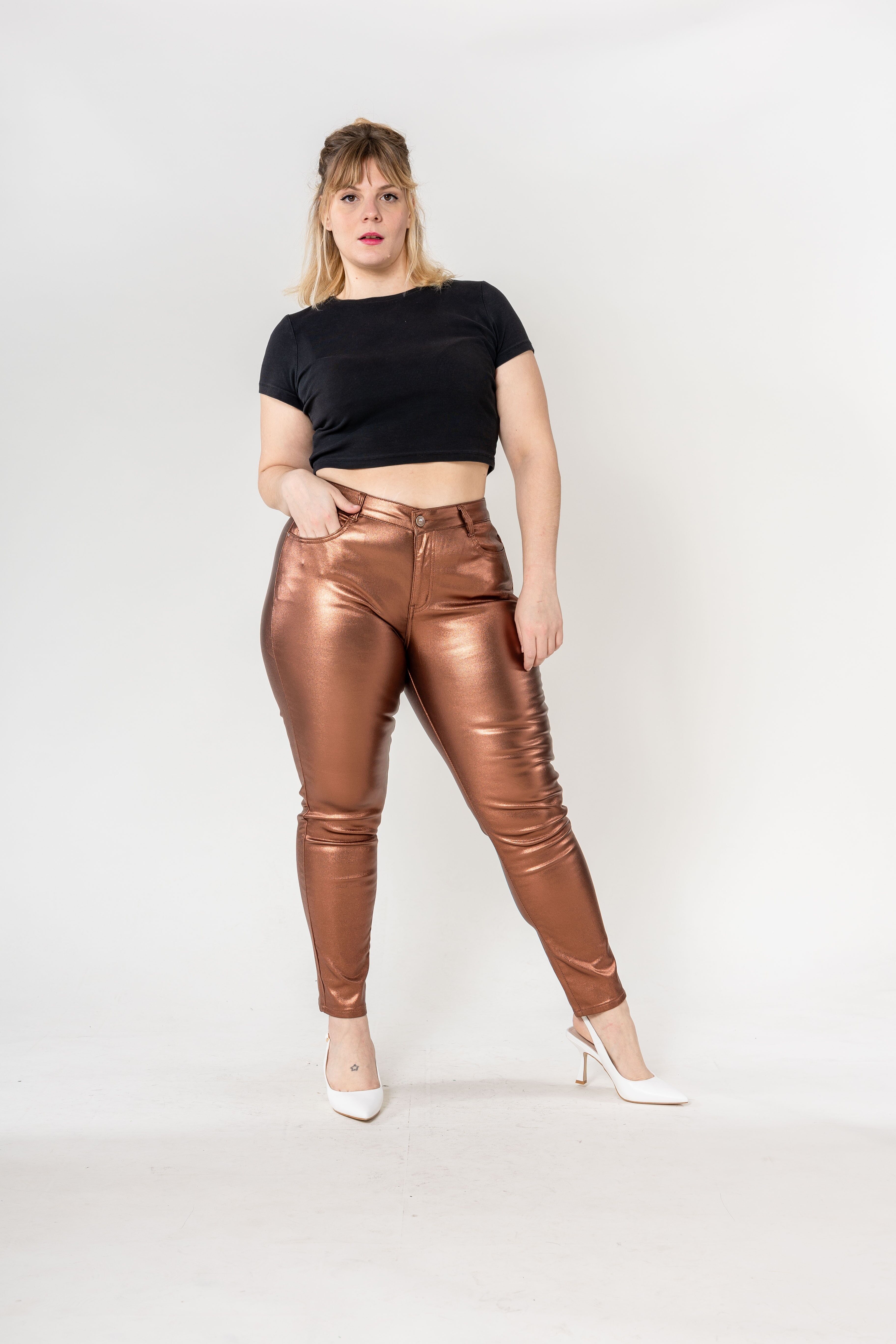 Christmas Christmas Curve rivestito in oro argento Nina Carter LC002