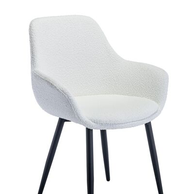 Armchair Bouclé fabric with set of 2