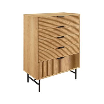 Charging box hoog 80 cm eiken real houtfineer