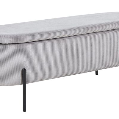 Bed bench with opbergfunctie lichtgrijs