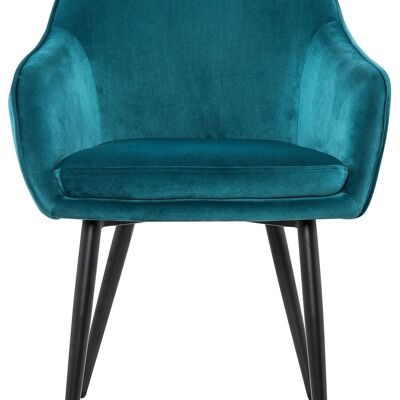 Eetkamerstoel Turquoise fluweel
