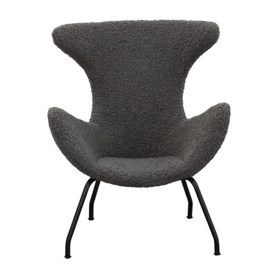 Fauteuil relax ours en peluche gris